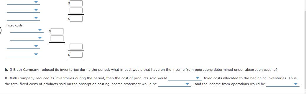 recent income statement of Bluth Company: (in millions) Sales $ 166,630 Operating