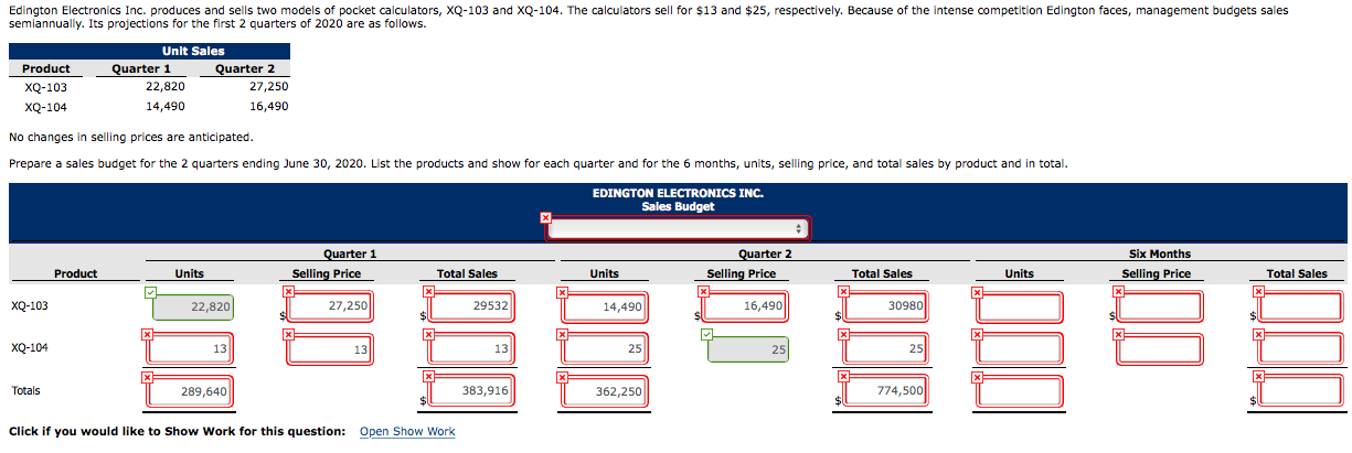 Company produces and sells automobile batteries, the heavy-duty HD-240. The 2020 sales