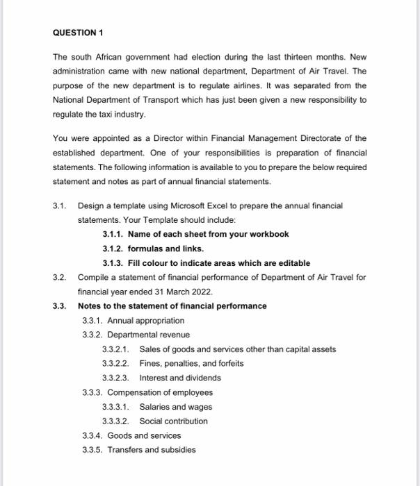 hello can you please assist with this QUESTION 1 The south African