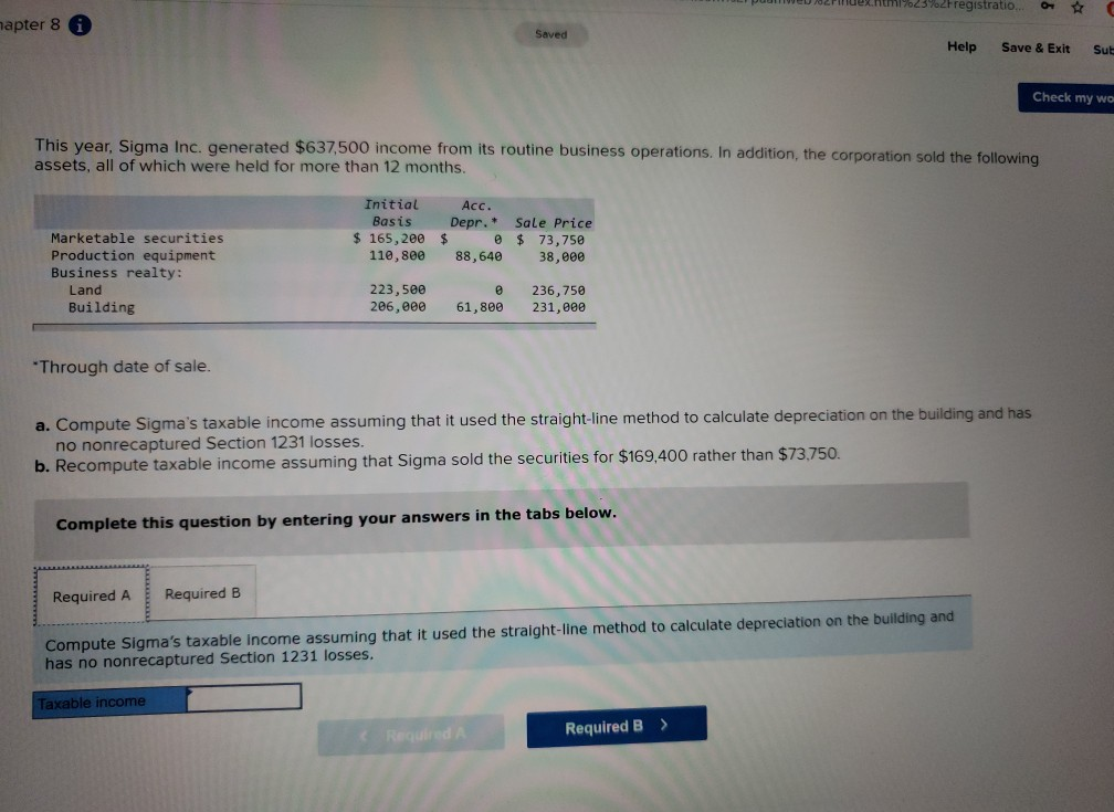 apter 8 Saved Help Save & Exit Sub Check my wo