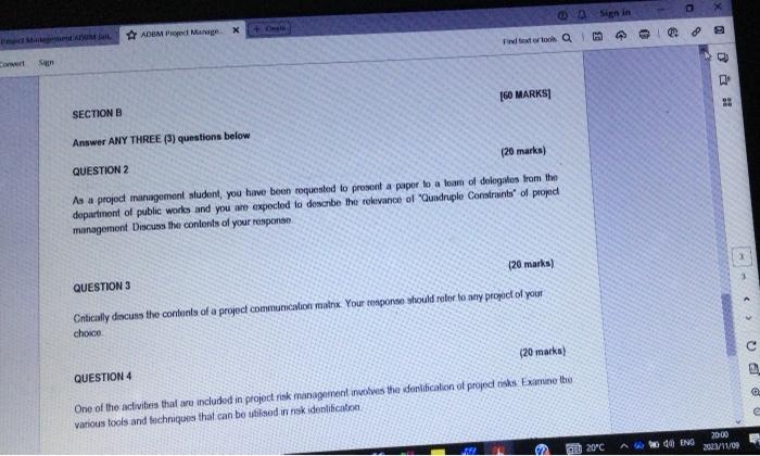 management in their fulure projects. Your response should refer to relevant examples.