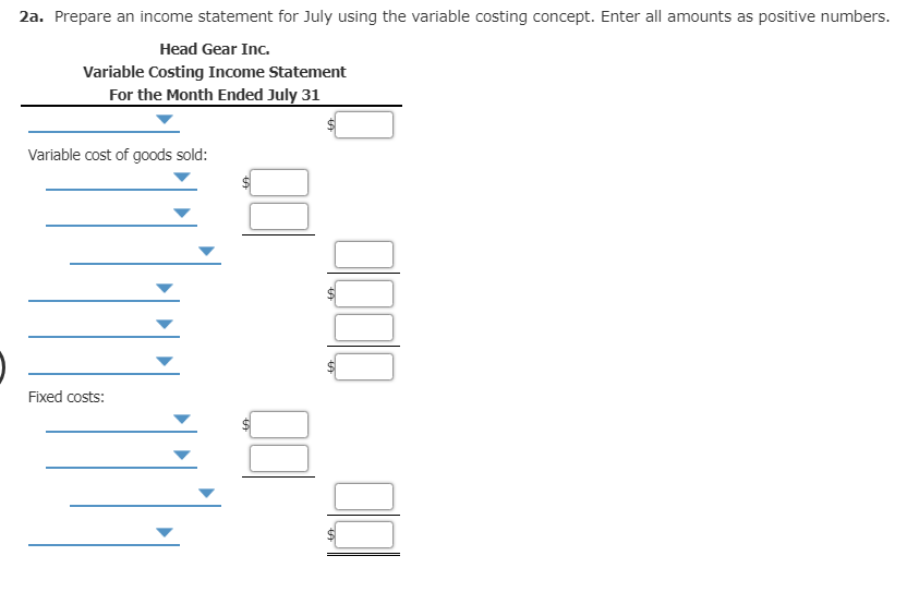 Months and Analysis During the first month of operations ended July 31,