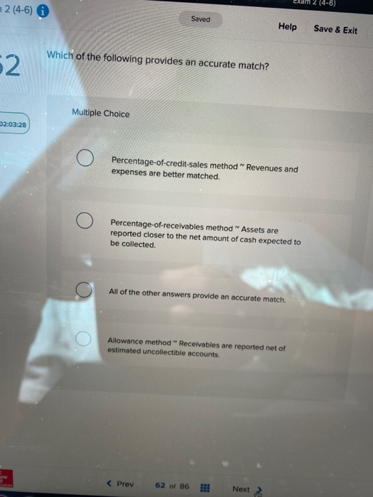  Liam 2 (4-6) m2 (4-6) Saved Help Save & Exit Which