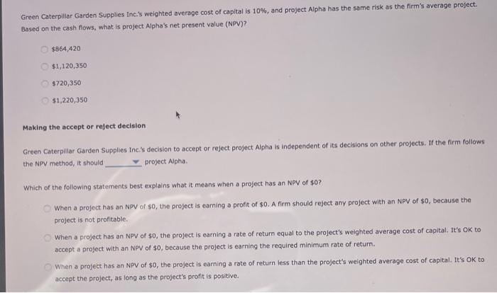 (NPV) rule is considered one of the most common and preferred criteria