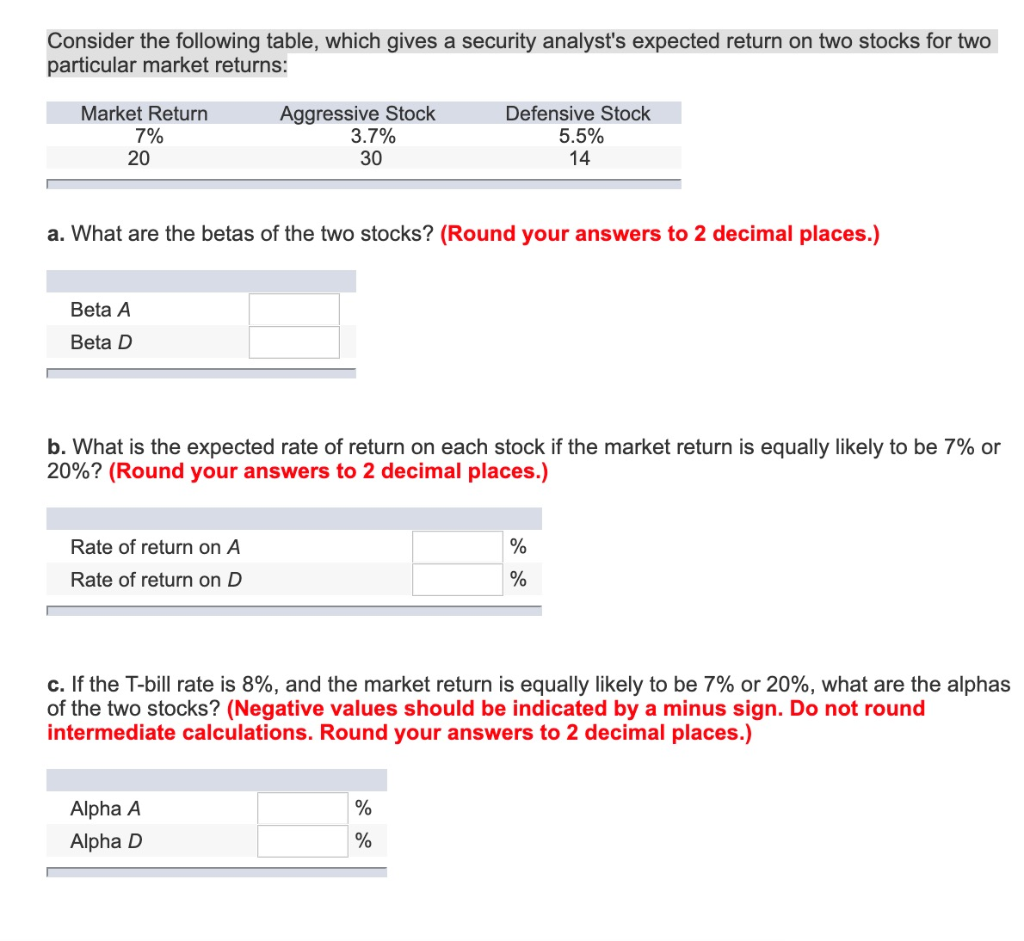 Chapter 7 Q 4 Consider the following table, which gives a security