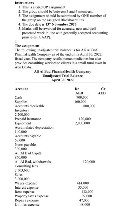  Instructions 1. This is a GROUP assignment. 2. The group should