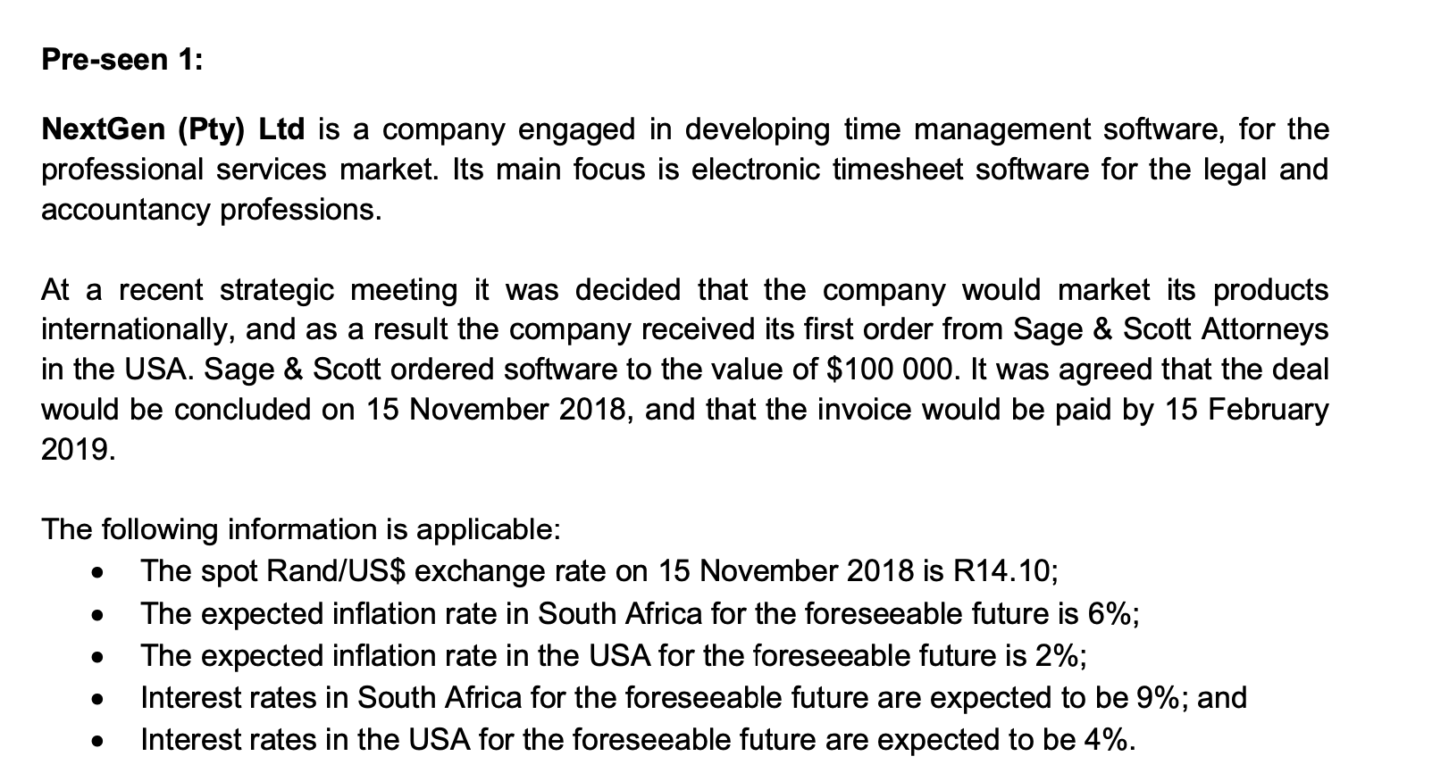 NextGen (Pty) Ltd is a company engaged in developing time management