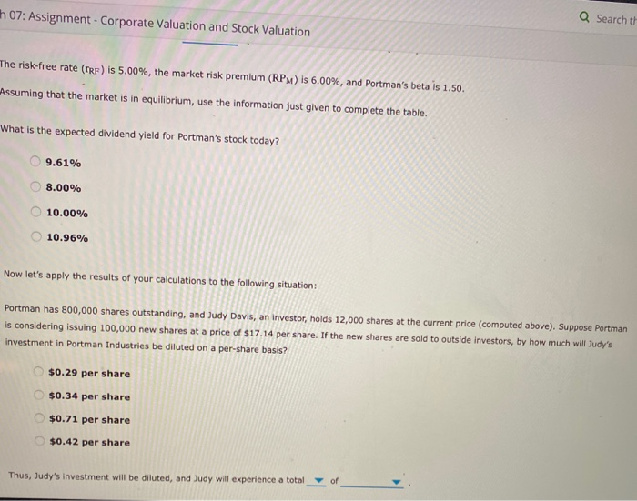 Valuation 7. Nonconstant growth stock As companies evolve, certain factors can drive