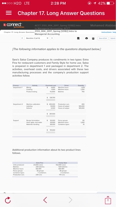  2:28 PM ..ooo H2O LTE E Chapter 17. Long Answer Questions