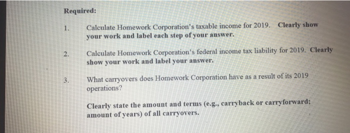 all parts of each problem. Clearly show your work and label your