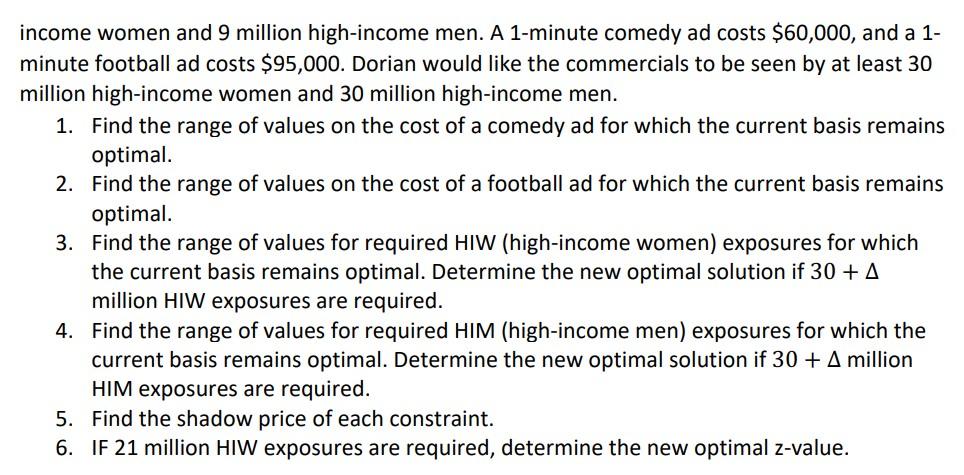 manufactures luxury cars and trucks. You may assume they can produce partial