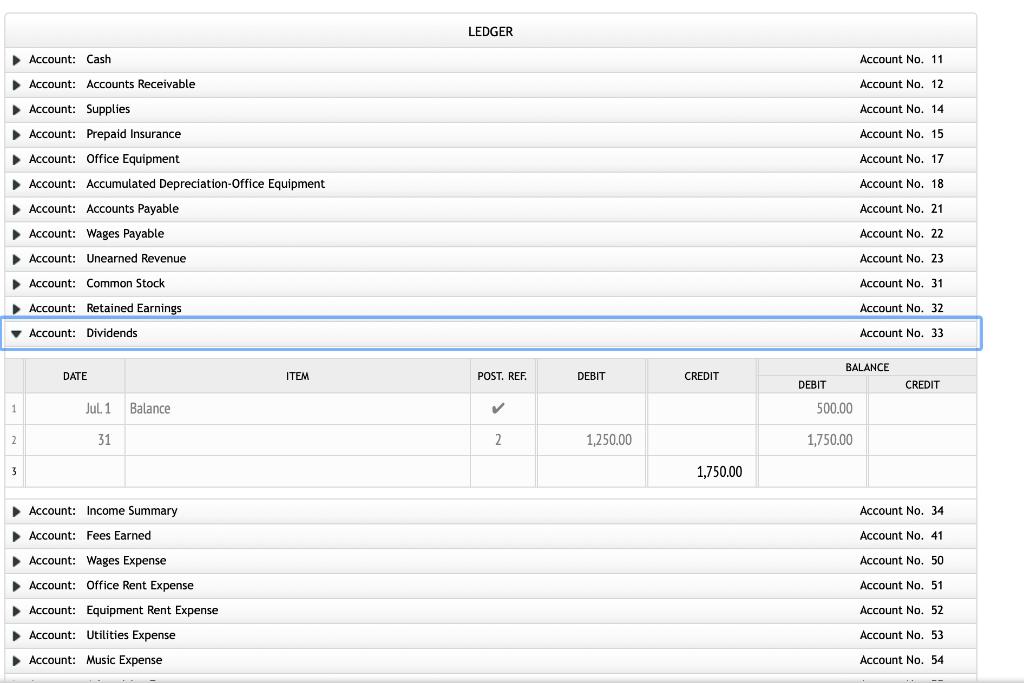 Office Rent Expense 2,550.00 15 Equipment Rent Expense 1,375.00 16 Utilities Expense