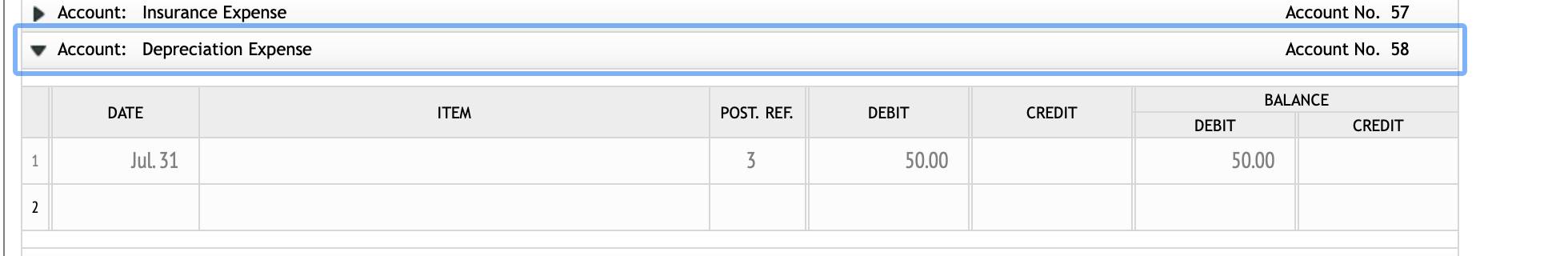 required in the item column. 4. Prepare a post-closing trial balance. For