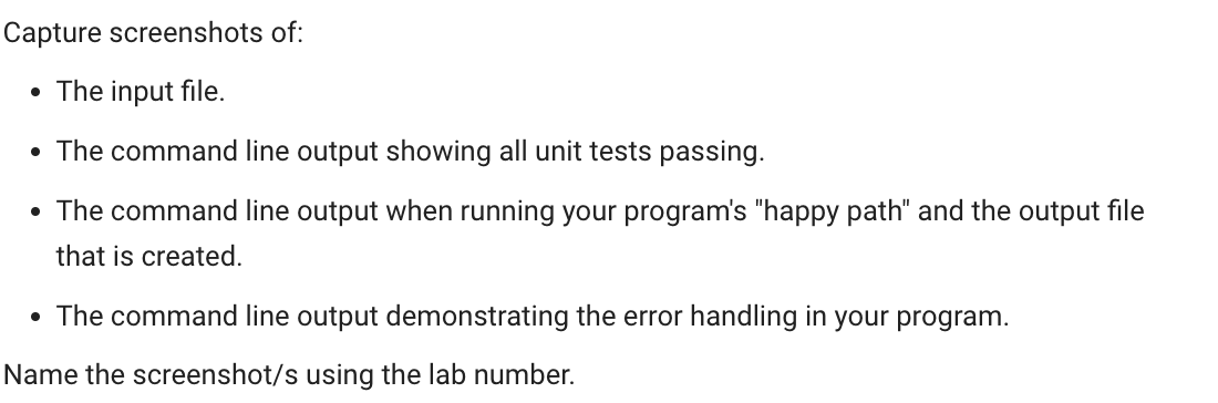 with some text Add a method. Add code in the that will: