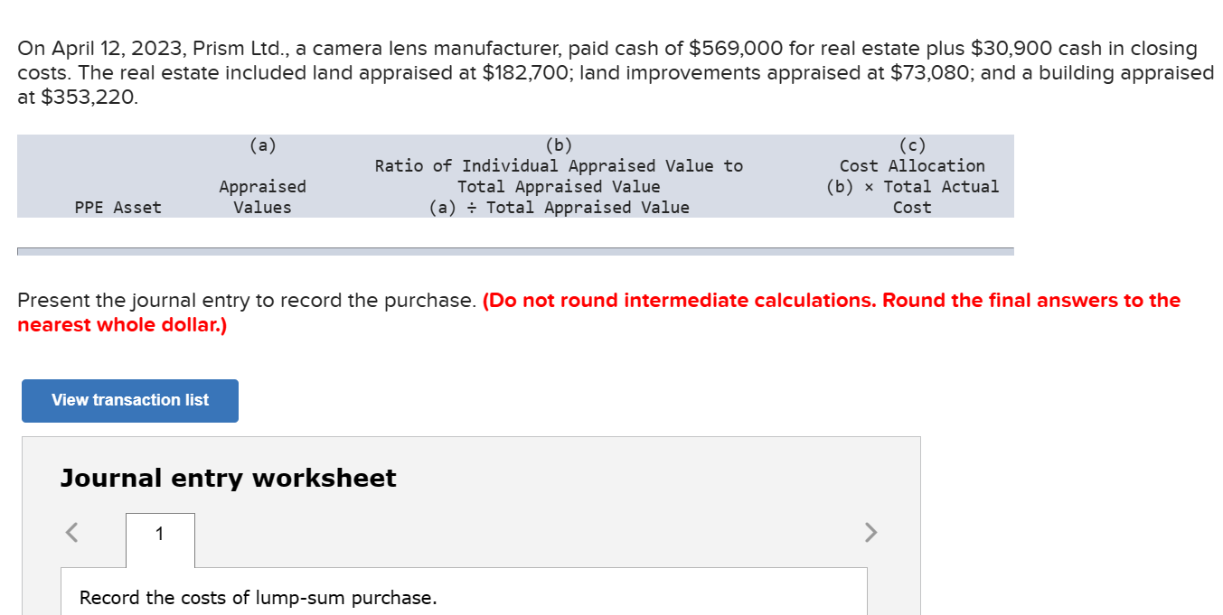  On April 12,2023, Prism Ltd., a camera lens manufacturer, paid cash