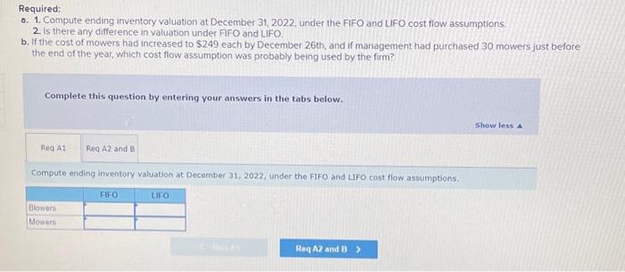 system LO 5-7, 5.8 Mower-Blower Sales Company started business on January 20.2022.