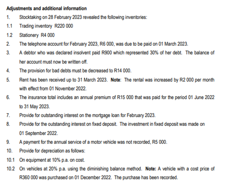 \multicolumn{3}{|l|}{ FIESTA TRADERS } \\ \hline \multicolumn{3}{|c|}{ PRE-ADJUSTMENT TRIAL BALANCE AS AT