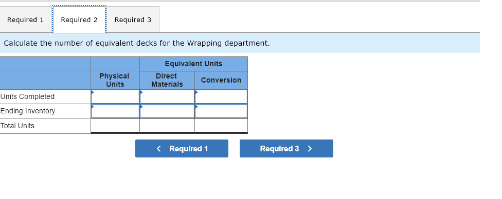 costs are considered materials costs. The following information is available for the