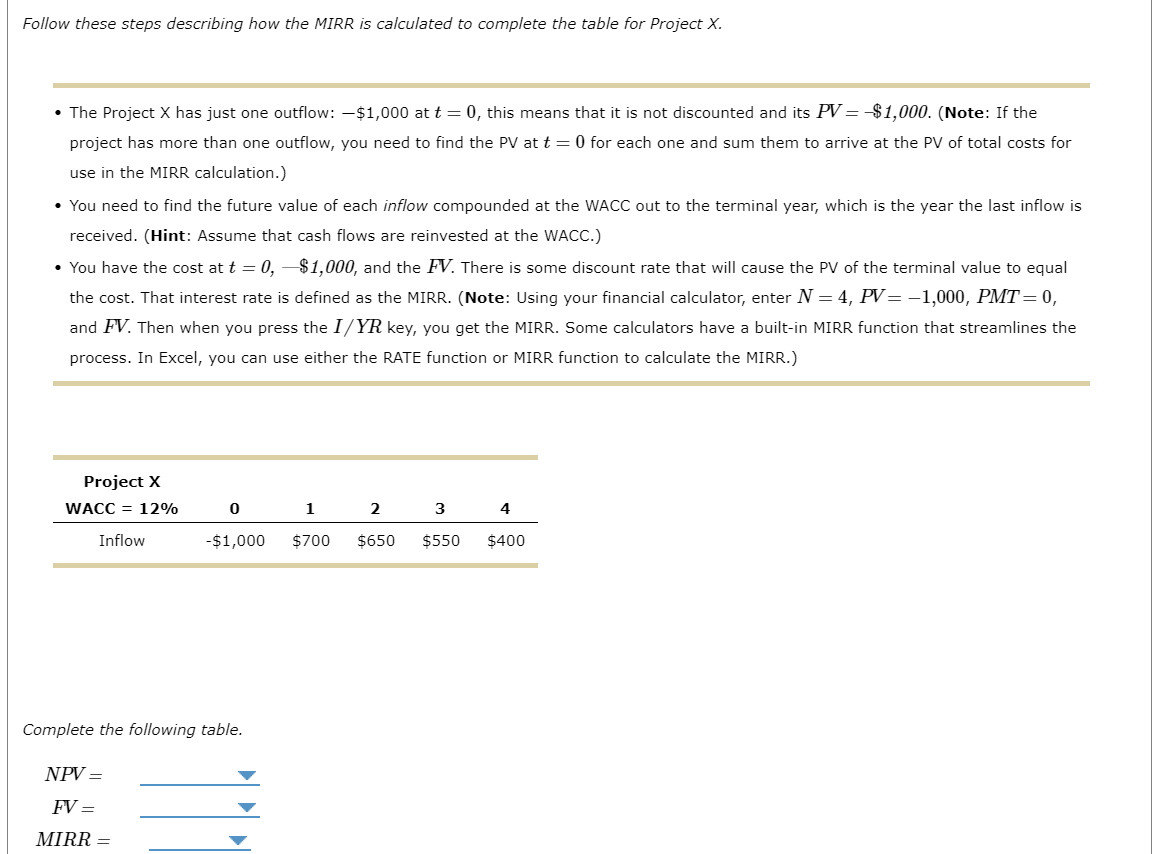 rates of return when they compare projects, mostly because they're simple and