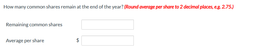 first year of operations: Jan. 6 Issued 160,000 common shares for $1.55
