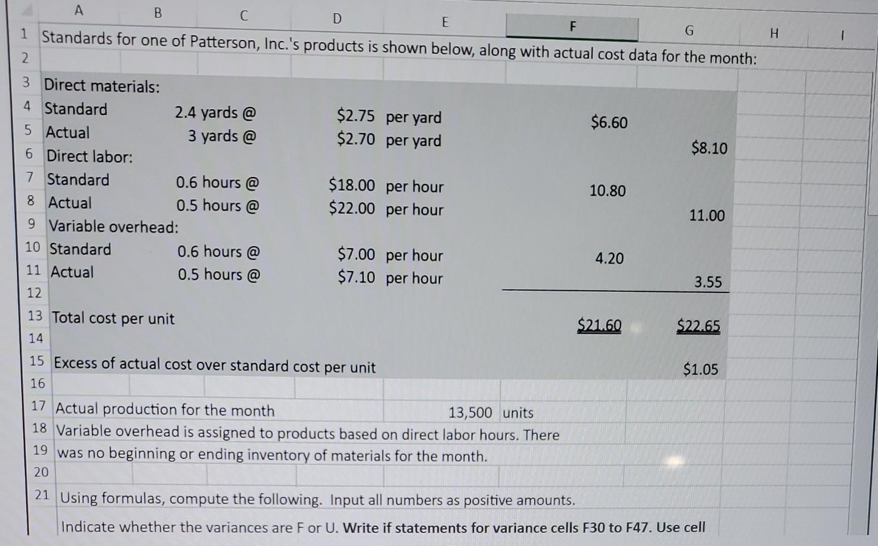 need help w gray area. Using formulas, compute the following. Input