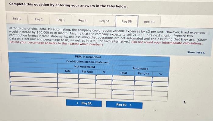 whole percentage (i.e., 0.234 should be sales" to the nearest Complete this