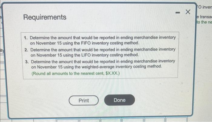maintains milkinvertory by the galon. The first monat's mik purchases and sales
