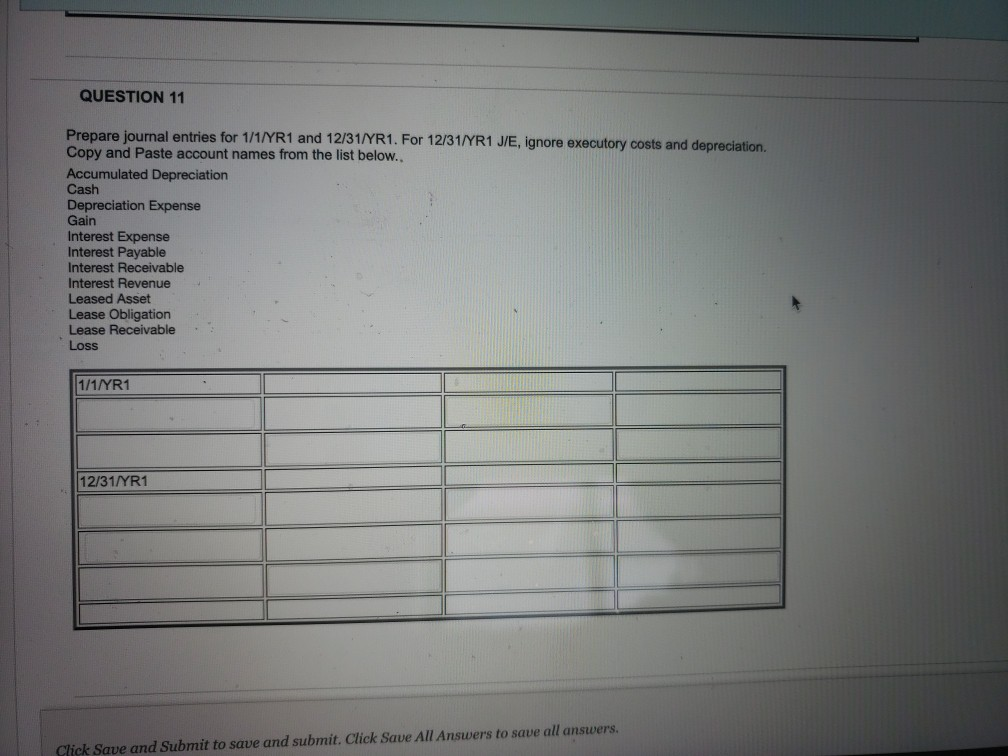 below. Assume this lease is a capital lease in all parts below.