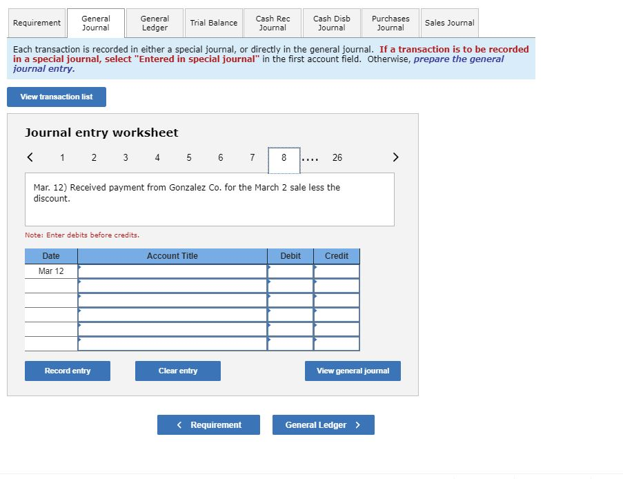 signing a long-term note payable. Mar. 9 Purchased $22,050 of office equipment