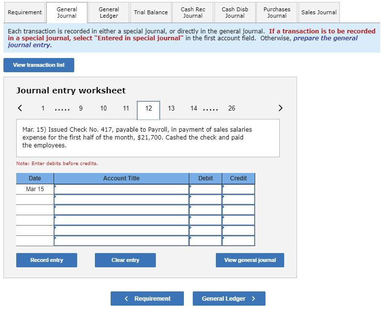 for the March 2 sale less the discount. Mar. 13 Sent Lee