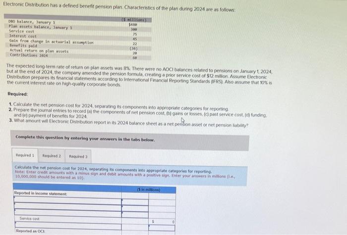 I need help with required sections 1-3 on my excercise! This is