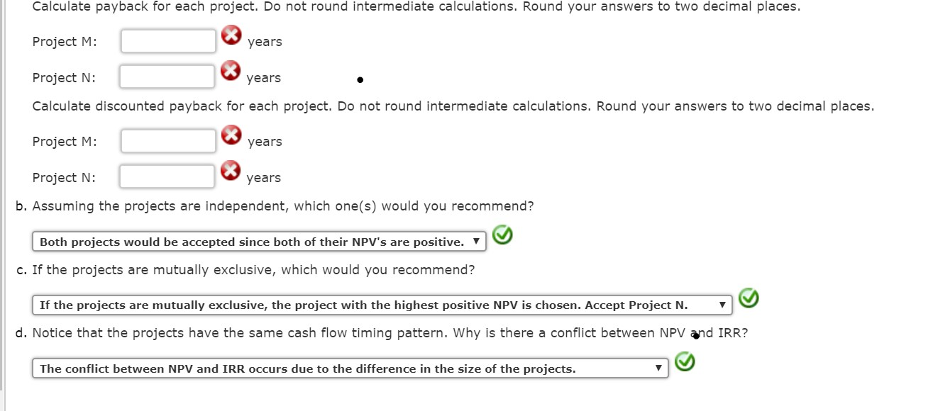 this year's capital budget. After-tax cash flows, including depreciation, are as follows: