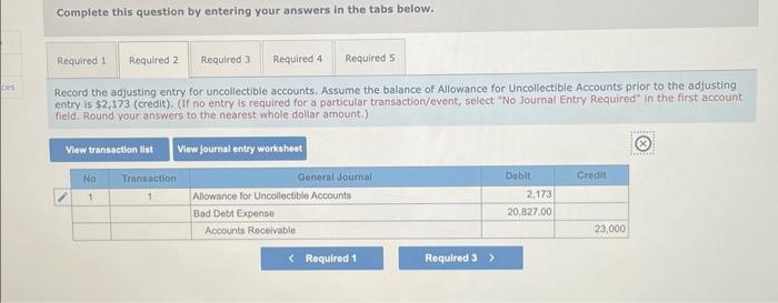 accounts recelvable reported in the balance sheet. (Amounts to be deducted should