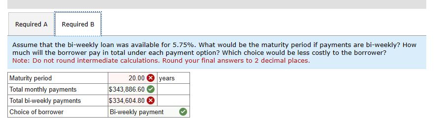 or biweekly payments. The loan will be $200,000 at 6 percent interest