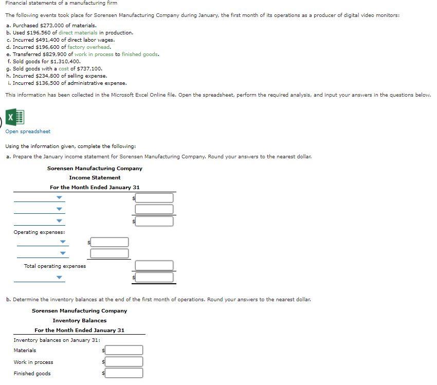  Ignore the parts talking about the spread sheet, please help me