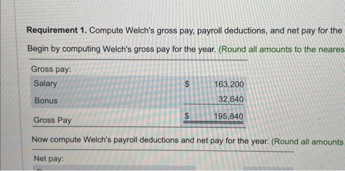 Welch's federal income tax withheld during 2024 was $3,264 per month, plus