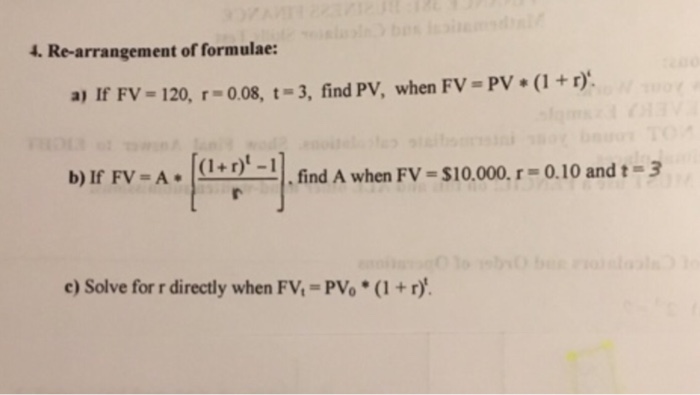 381: BUSINESS FINANCE Mathematical and Calculator Skills Test Directions: 1) Show your