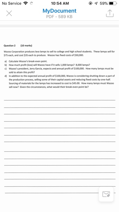 KB FINANCE 1 - ASSIGNMENT 2 NAME Question 1 (10 marks) A