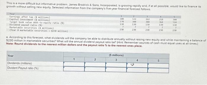  This is a more difficult but informative problem. James Brodrick &