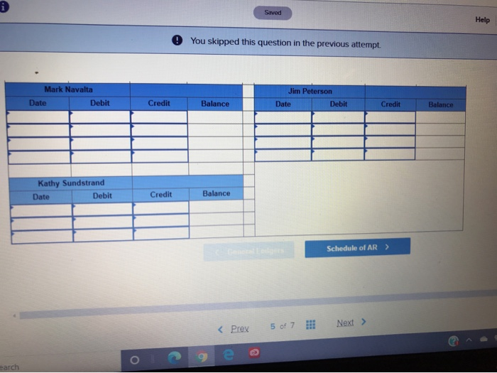 equipment on credit to Jim Peterson; issued Sales Slip 102 for $800