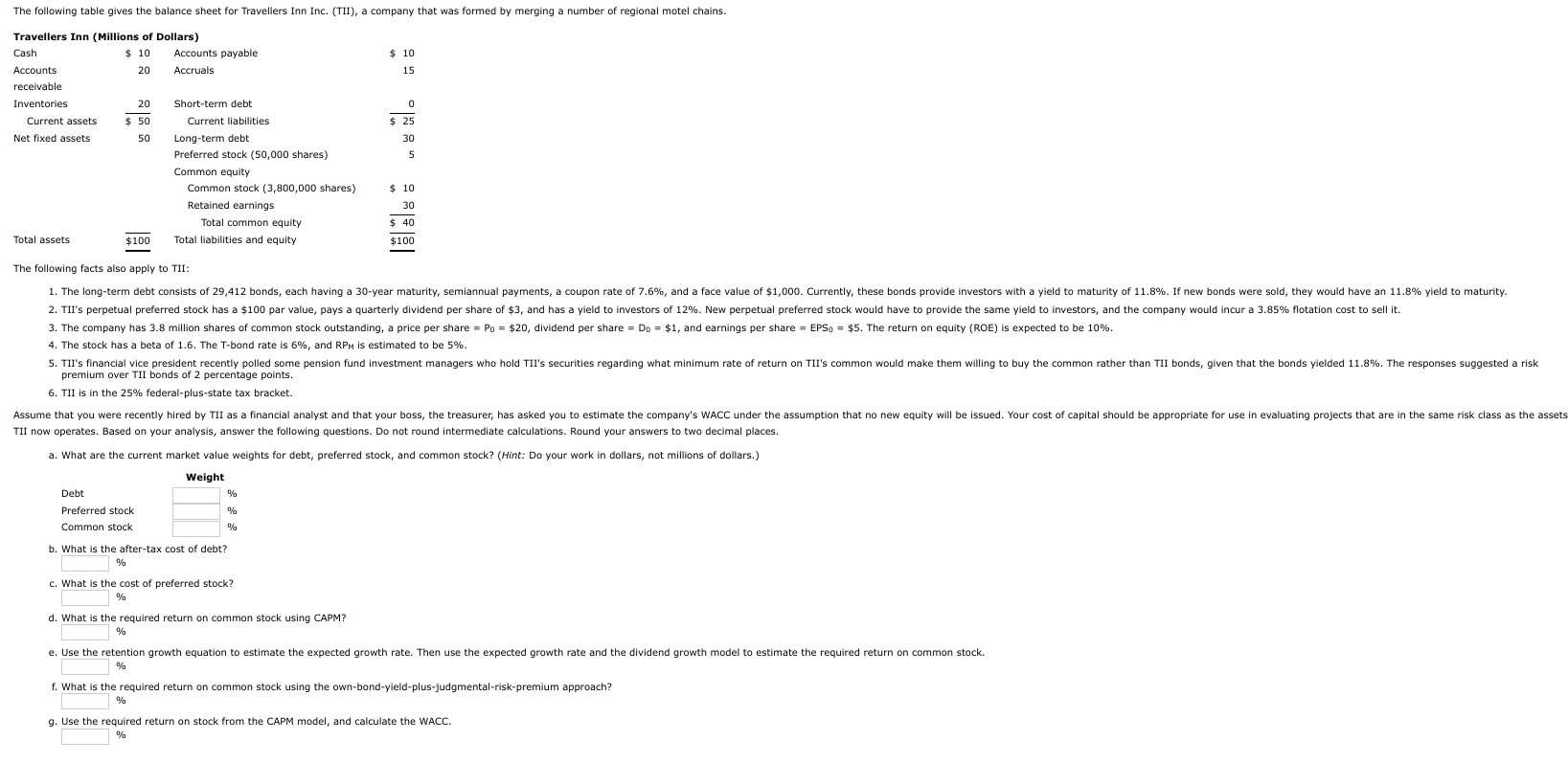 Please solve attached thanks 4. The stock has a beta of 1.6