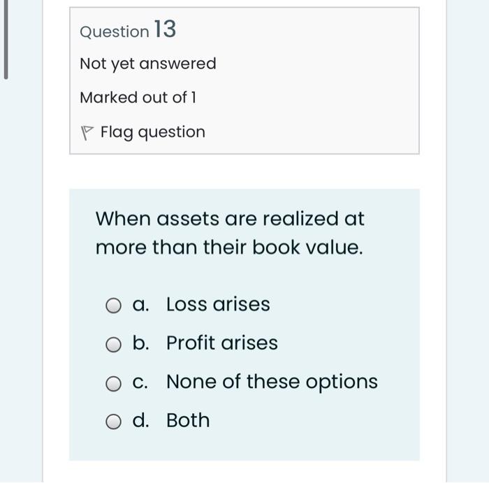 the question number and answer code. corporate Accounting 1 Question 11 Not