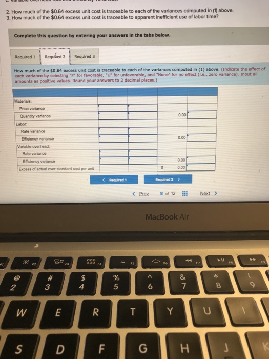 standards relating to one of these products are shown below, along with