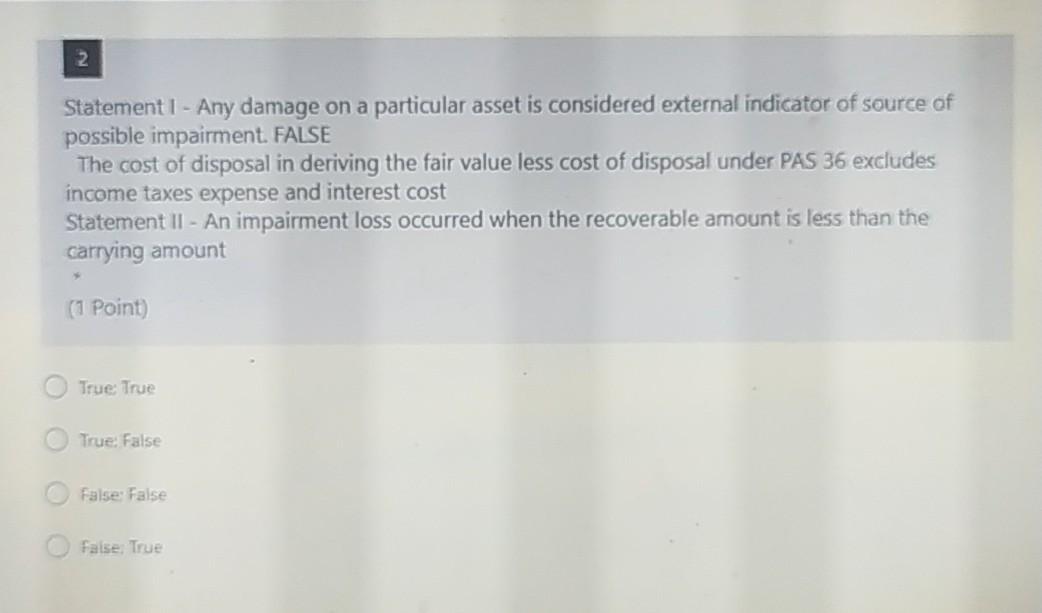 please answer all the questions immediately thankyou 2 Statement 1 -