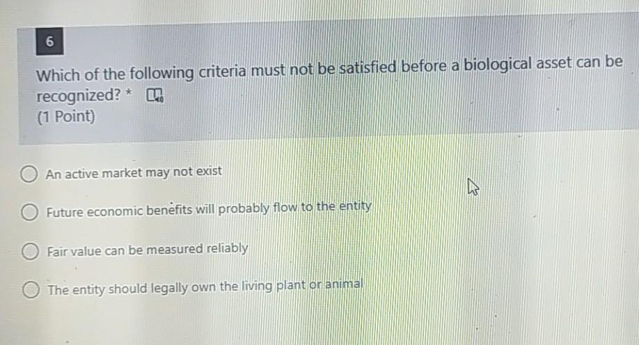 and interest cost Statement II - An impairment loss occurred when the