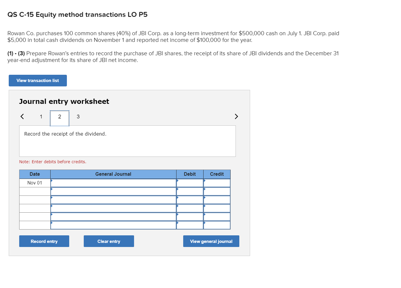 common shares (40%) of JBI Corp. as a long-term investment for $500,000