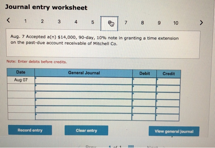 Mar. 2 Accepted a $10,000, 100, 90-day note in granting a time