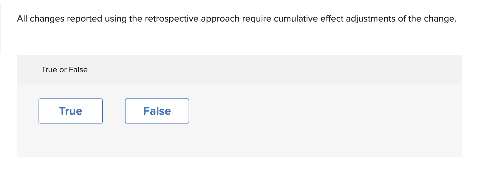 All changes reported using the retrospective approach require cumulative effect adjustments