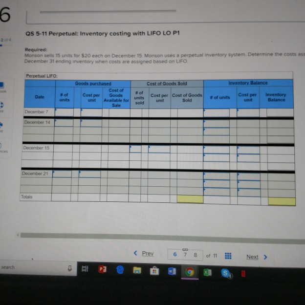 Trey Monson starts a merchandising business on December 1 and enters into