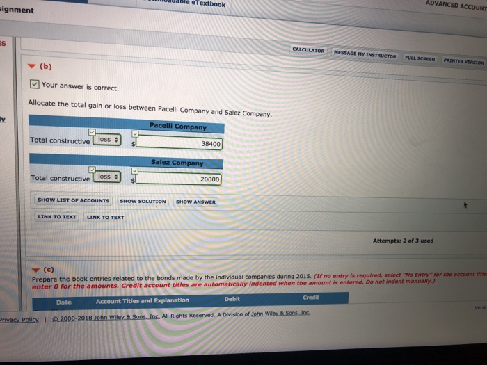 HY ?NSTRUCTOR FULLSCREEN PR?NTER VERS?ON SACK ercise 9-1 acelli Company issued 10-year,
